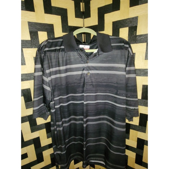 Grand Slam Other - Mens GolF Polo Black White Gray Sixe XLT.‎ Grand SLAM BRAND